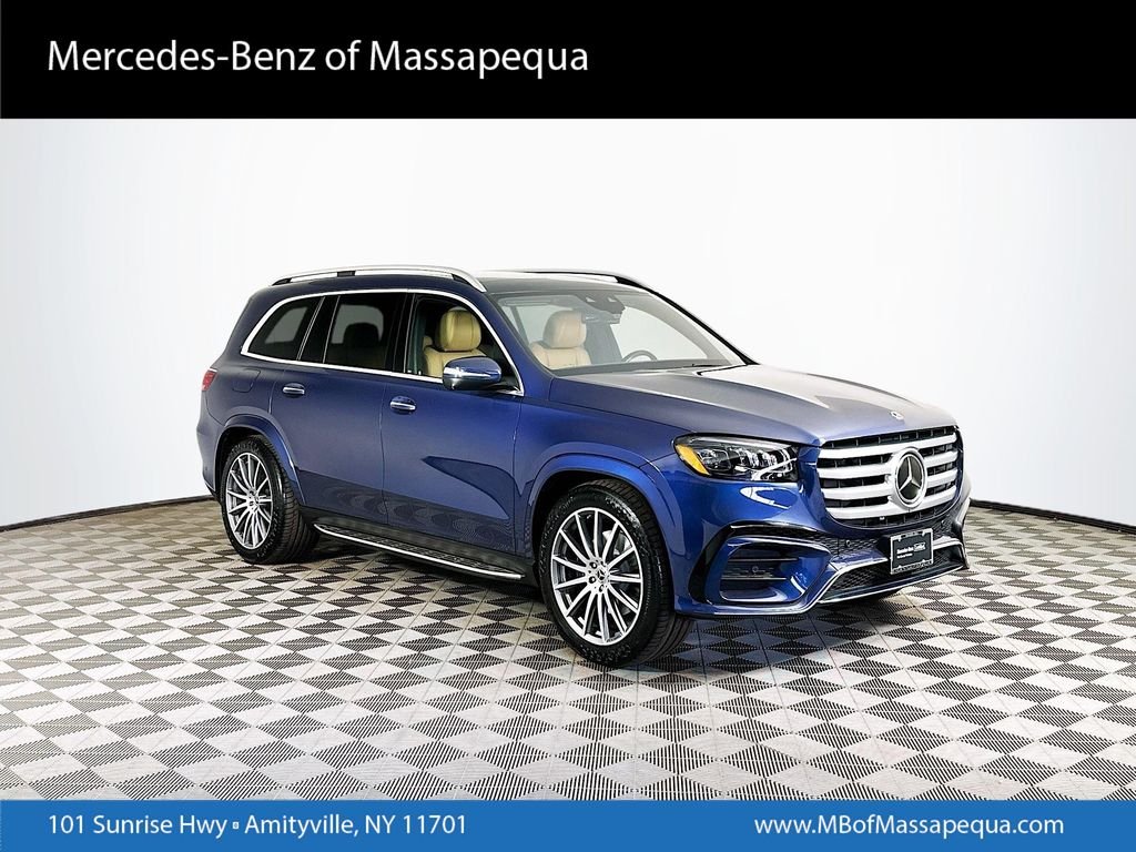 Certified Used 2024 Blue Mercedes-Benz GLS 580 image 1