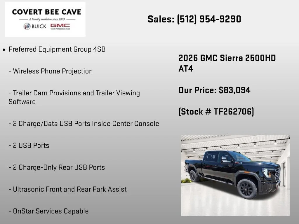 New 2026 Onyx Black GMC AT4 image 25