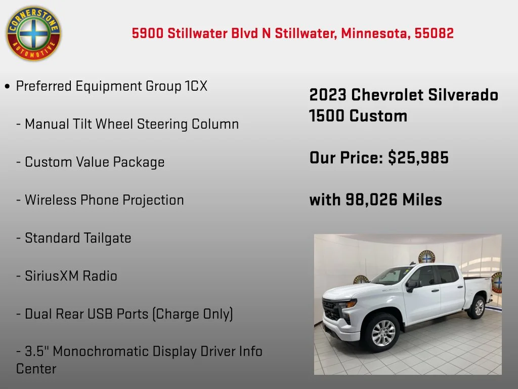 Used 2023 White Chevrolet Custom image 15