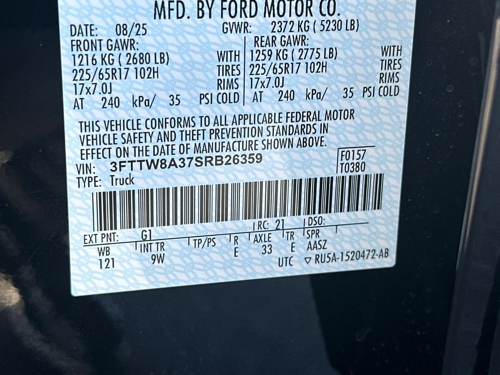 New 2025 Shadow Black Ford XL image 30