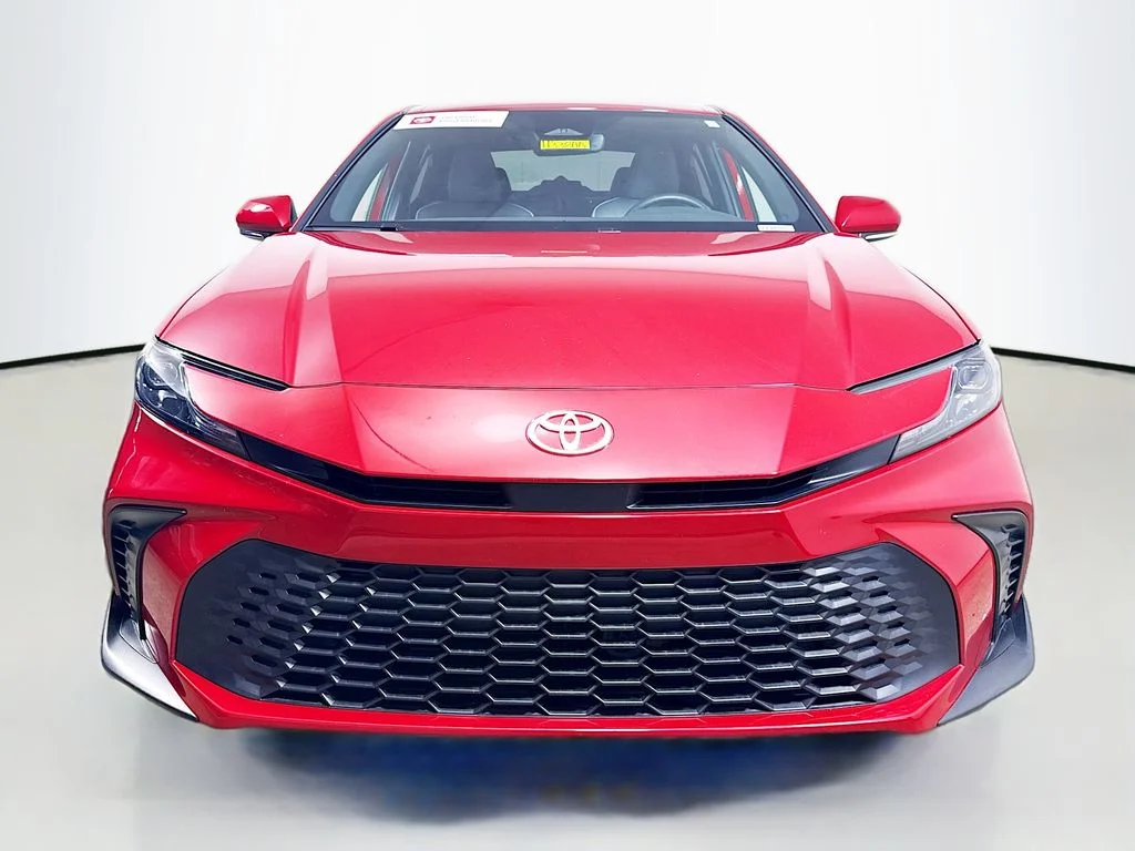 Certified Used 2025 Supersonic Red Toyota SE image 2