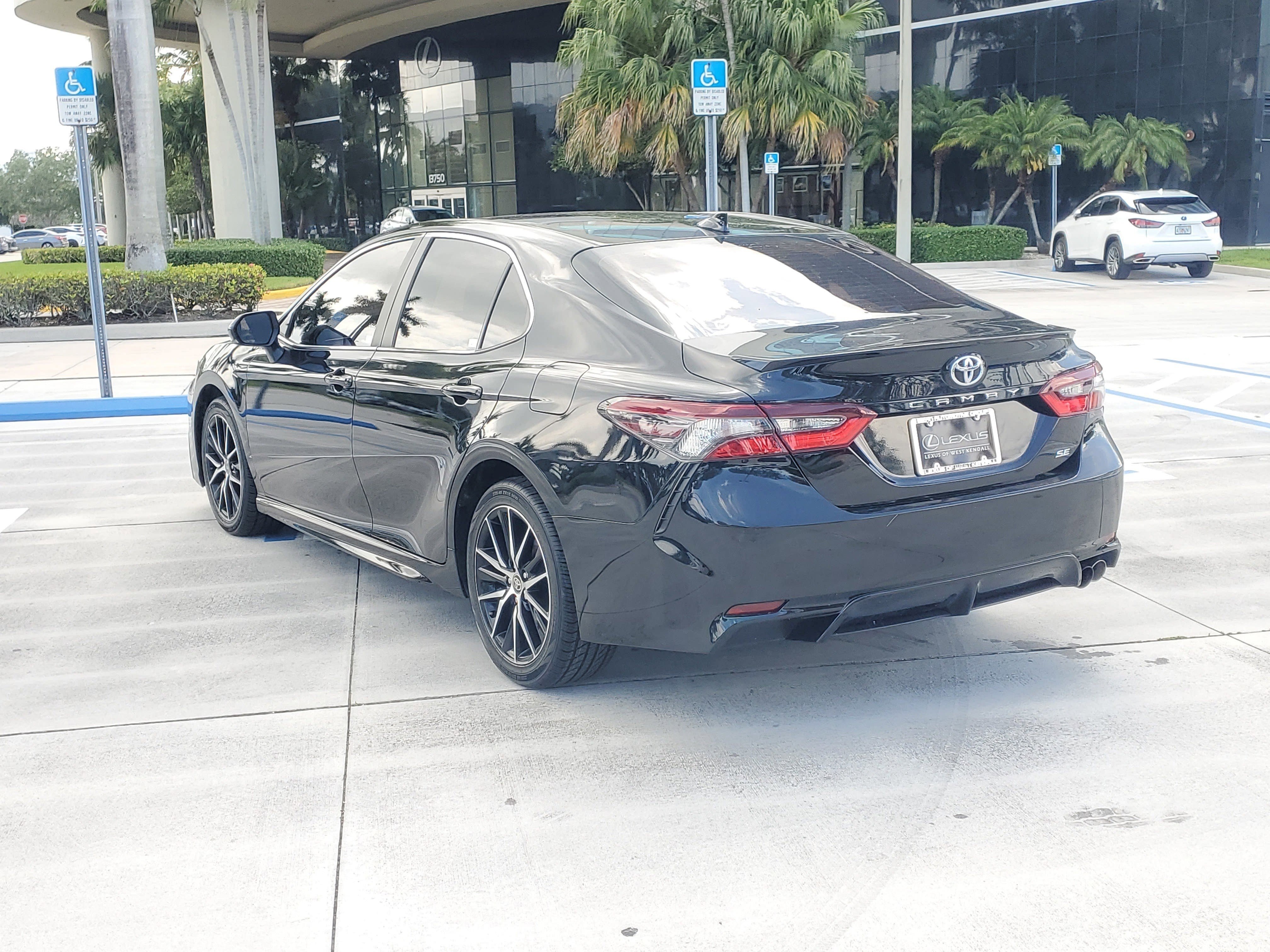 Used 2024 Midnight Black Metallic Toyota SE image 8