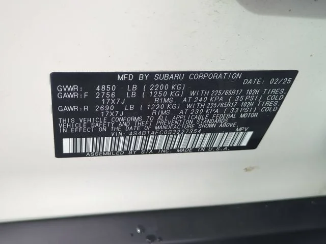 Used 2025 White Subaru Premium image 39
