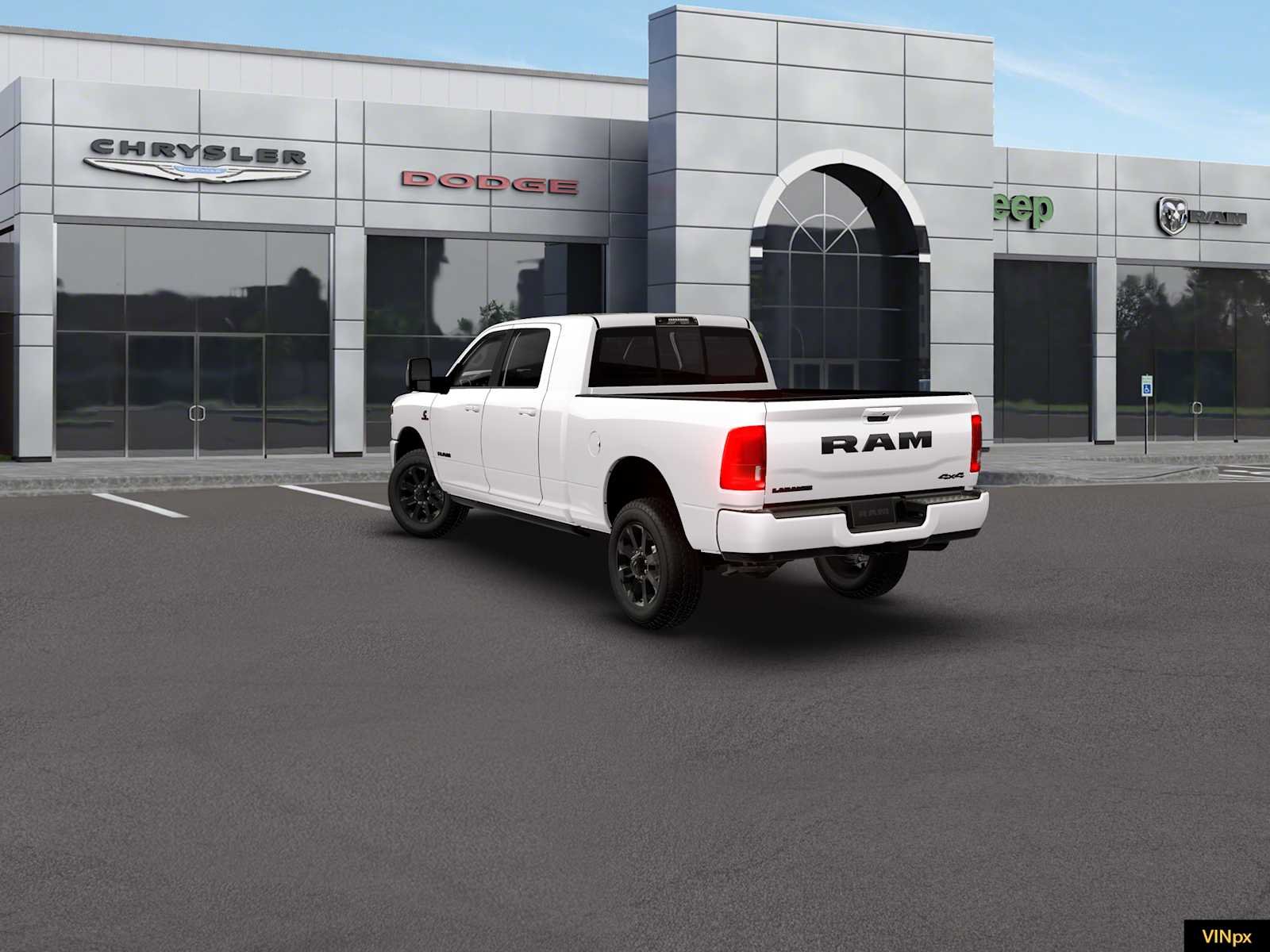 New 2026 Bright White Clear-Coat Exterior Paint RAM Laramie image 4