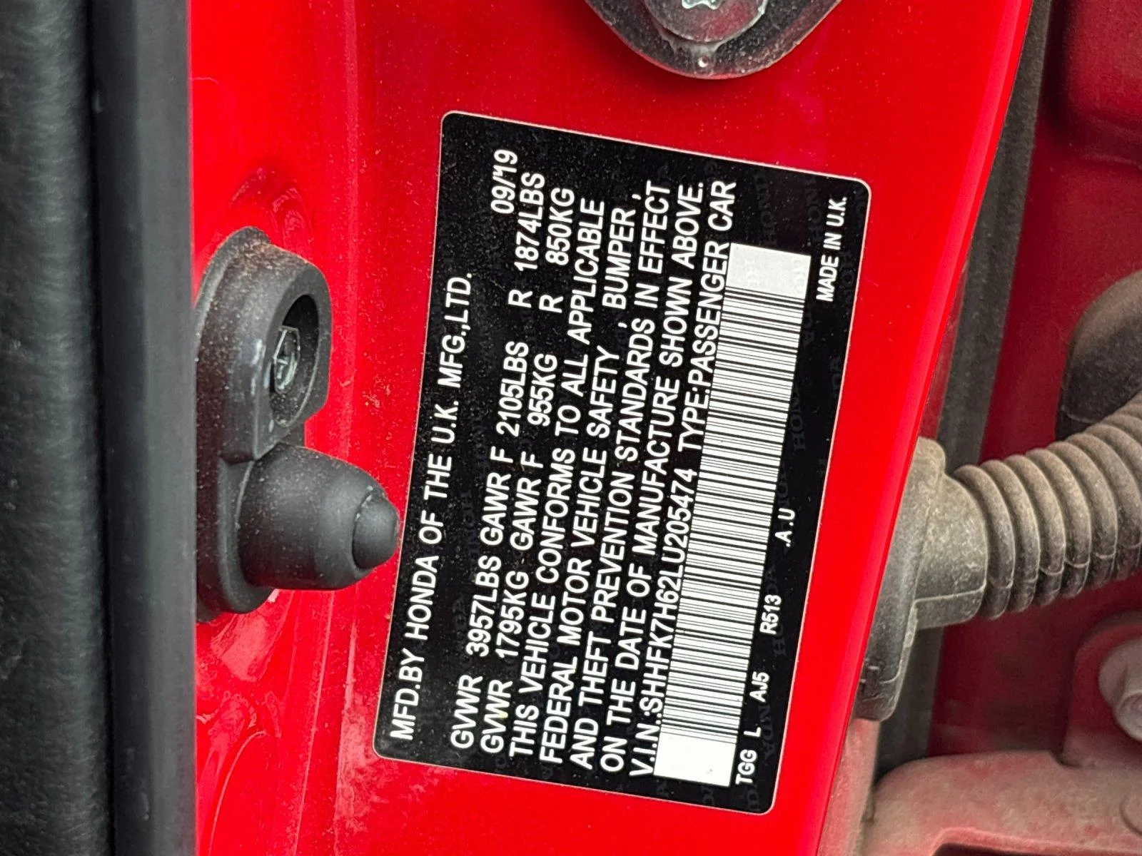 Used 2020 Rallye Red Honda EX image 11