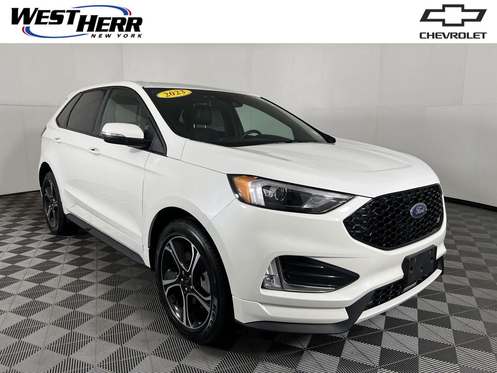 Used 2023 Star White Metallic Tri-Coat Ford ST image 1
