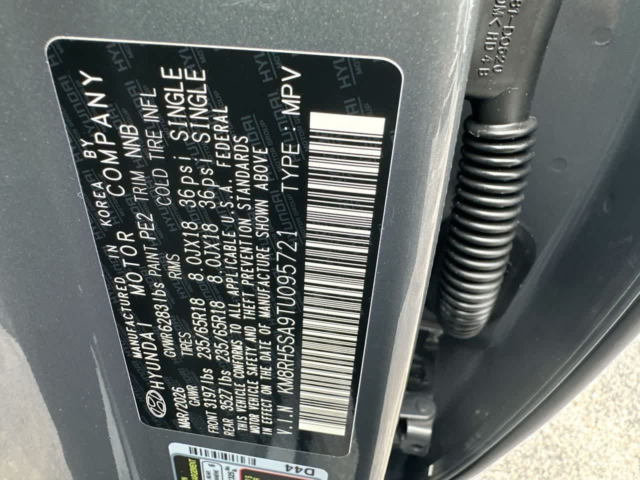 New 2026 Ecotronic Gray Pearl Hyundai Blue SEL Premium 8P image 29
