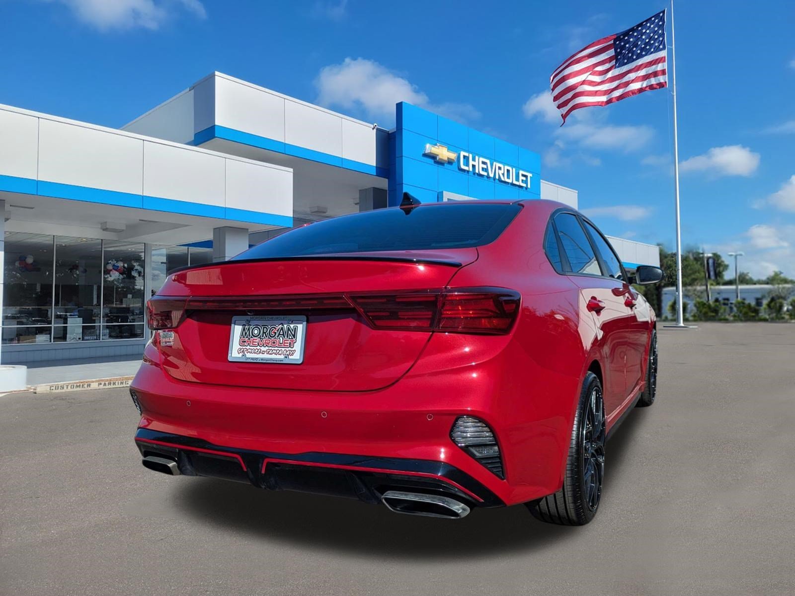Used 2023 Currant Red Kia GT image 3