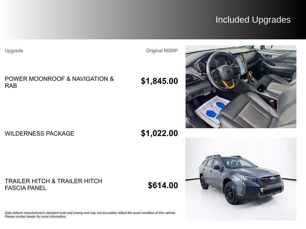 Used 2022 Magnetite Gray Metallic Subaru Wilderness image 5