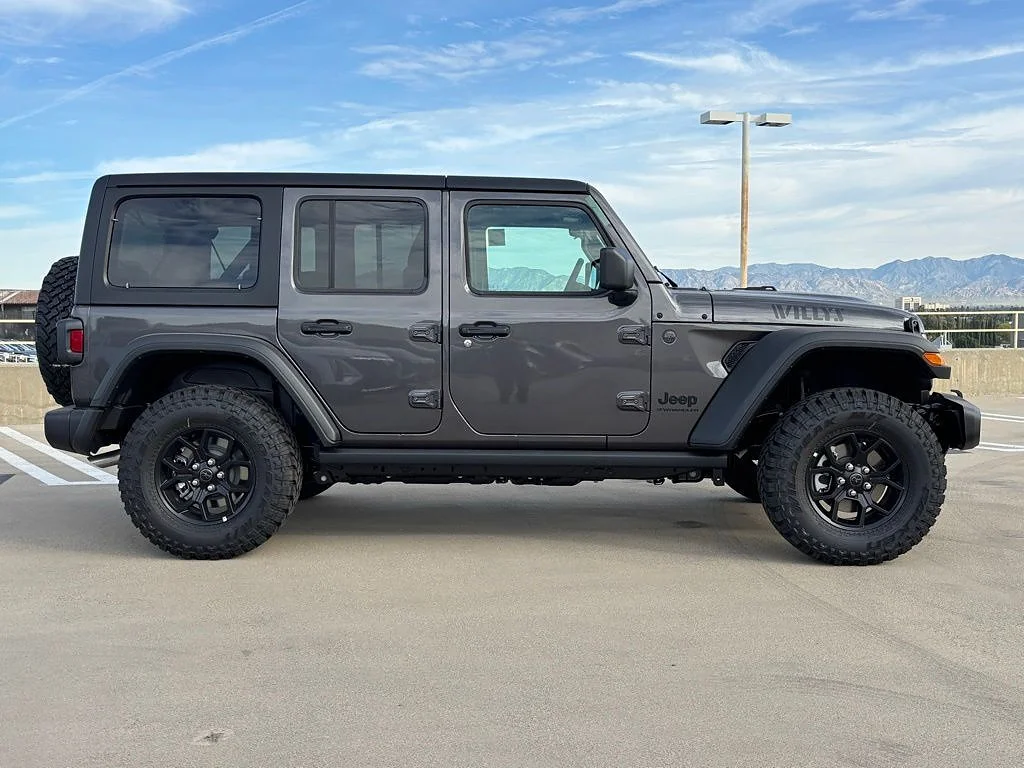 New 2026 Granite Crystal Metallic Clear Coat Jeep 4-Door Willys 4x4 image 2