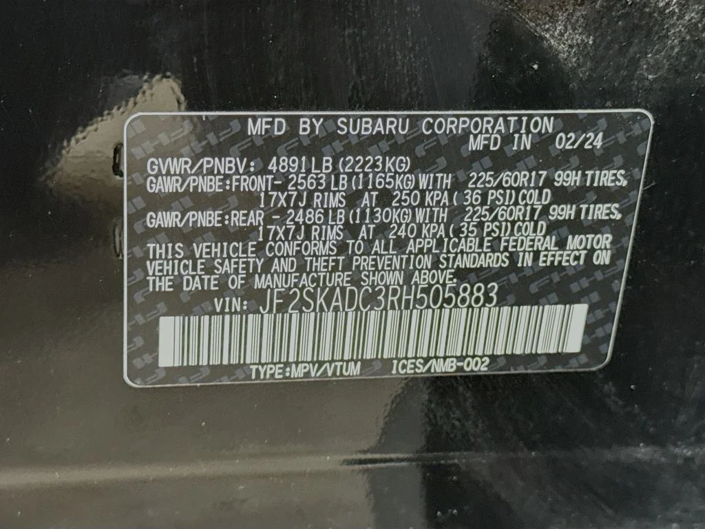 Certified Used 2024 Black Subaru Premium image 43