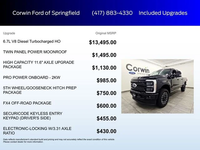New 2026 Agate Black Metallic Ford F-250® Platinum® image 5