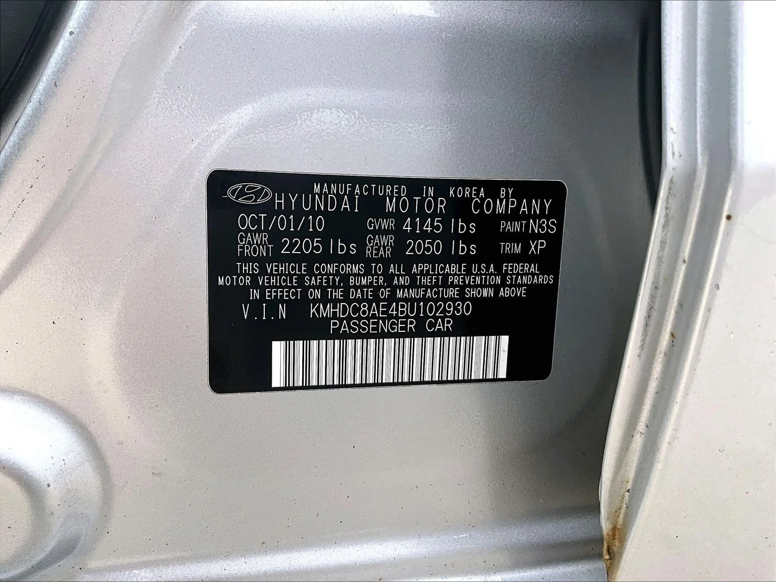 Used 2011 Silver Hyundai SE image 31