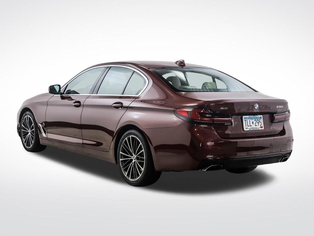 Certified Used 2023 Red Metallic BMW 530i xDrive image 3
