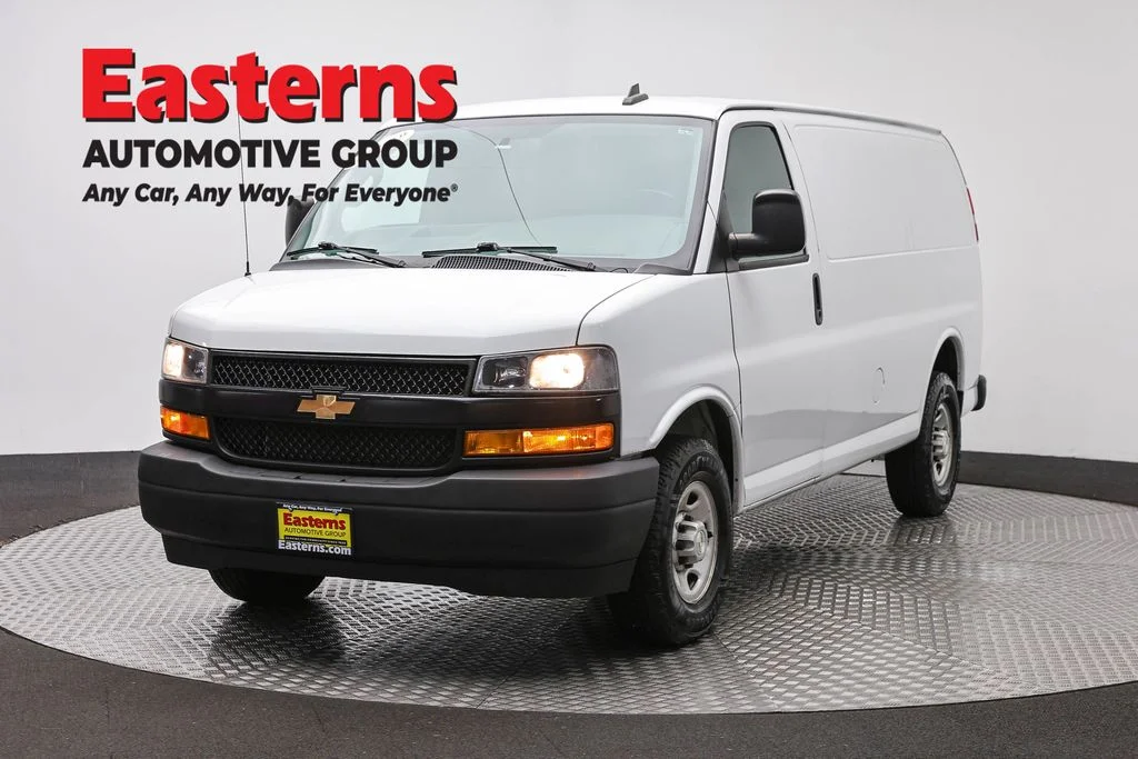 Used 2021 White Chevrolet Work Van image 1