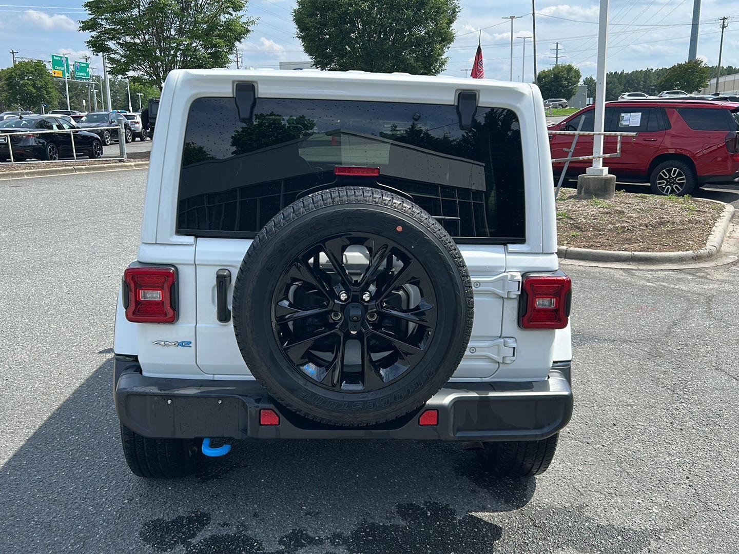 Used 2023 Bright White Clearcoat Jeep Sahara image 4