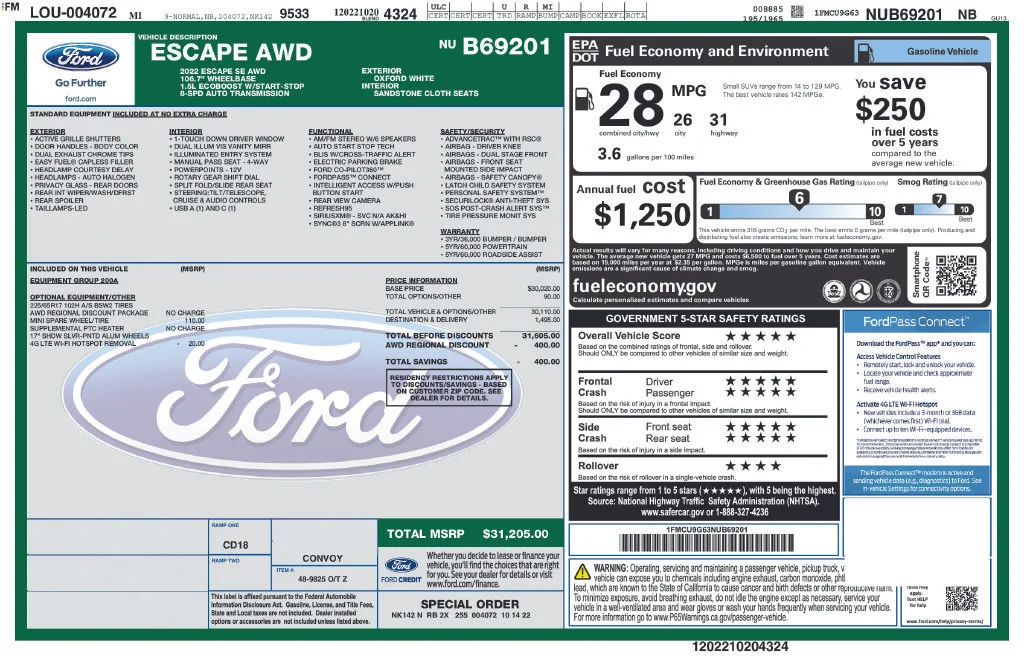 2022 Ford Escape