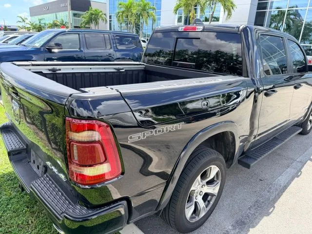 Used 2020 Diamond Black Crystal Pearlcoat Ram Laramie image 1