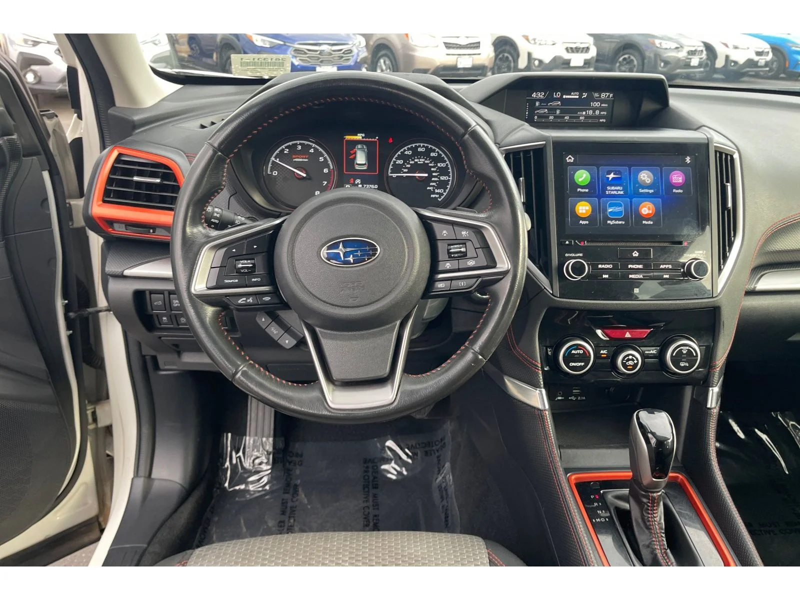 Used 2021 CRYSTAL WHITE PEA Subaru Sport image 16