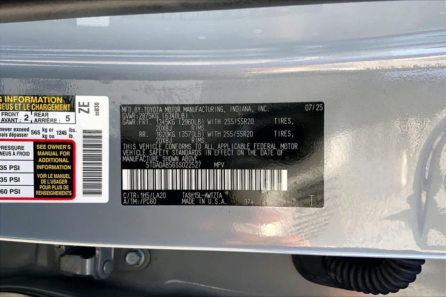 Certified Used 2025 Cement Toyota Hybrid MAX Platinum image 36