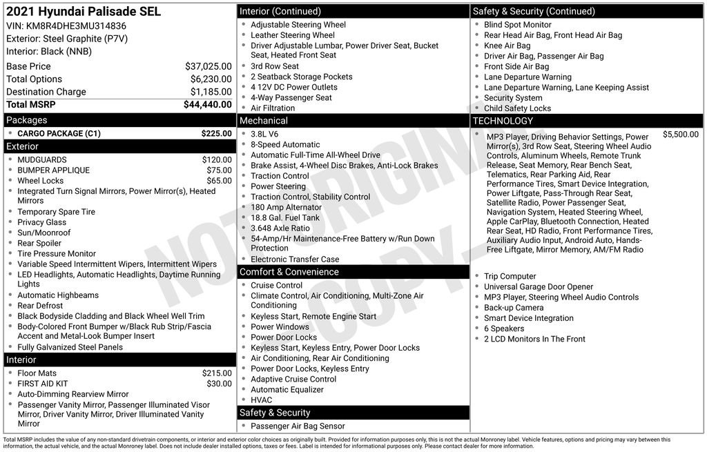 Used 2021 Gray Hyundai SEL image 6