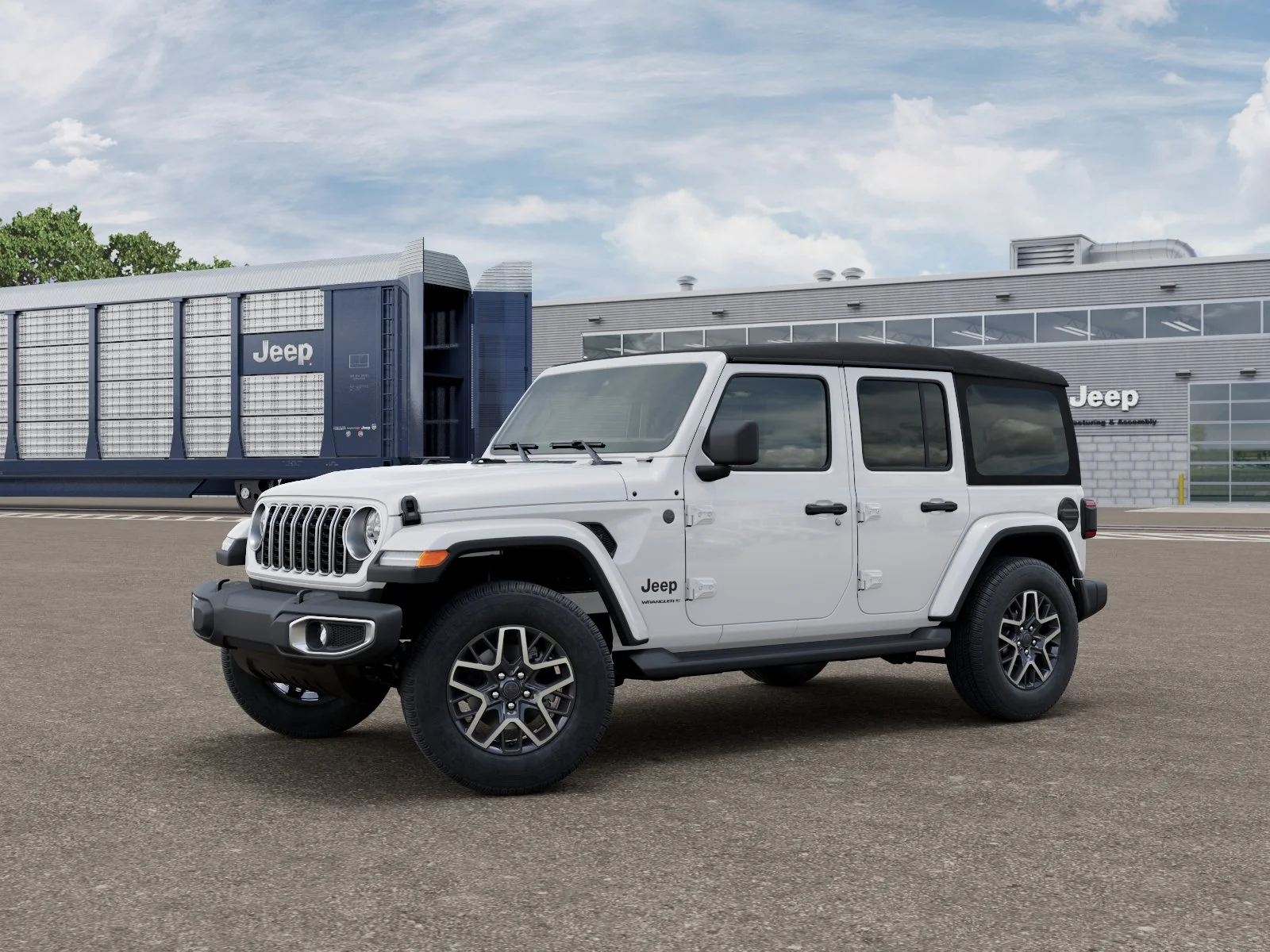 New 2027 Bright White Clearcoat Jeep Sahara image 1