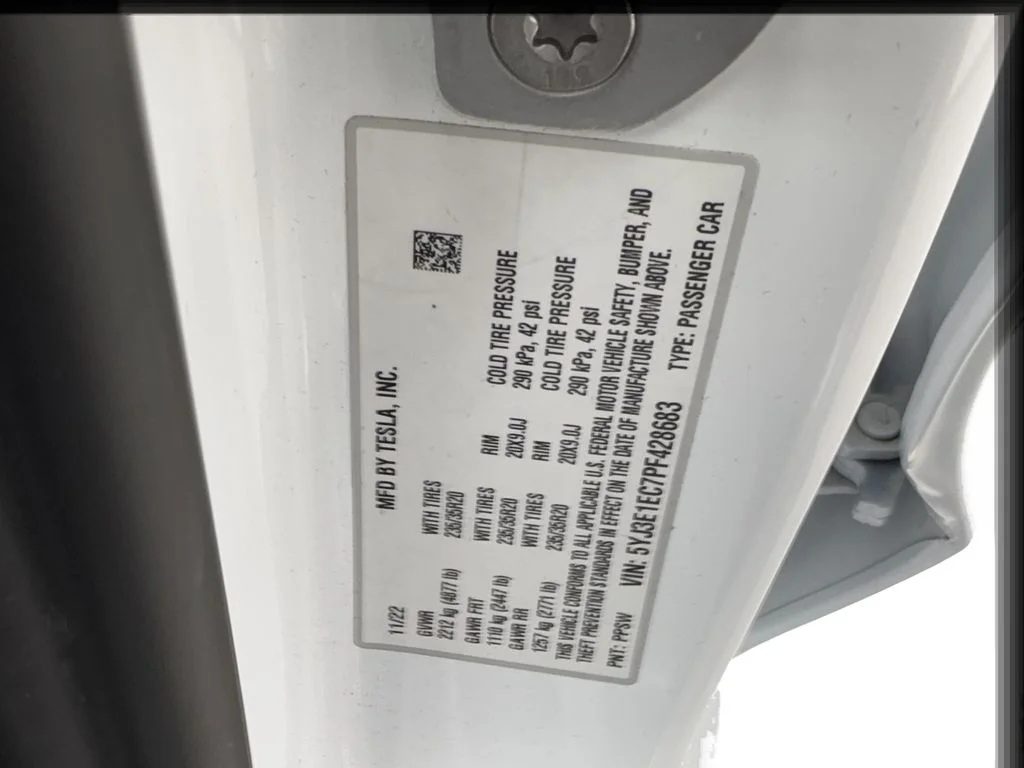 Used 2023 White Tesla Performance image 49