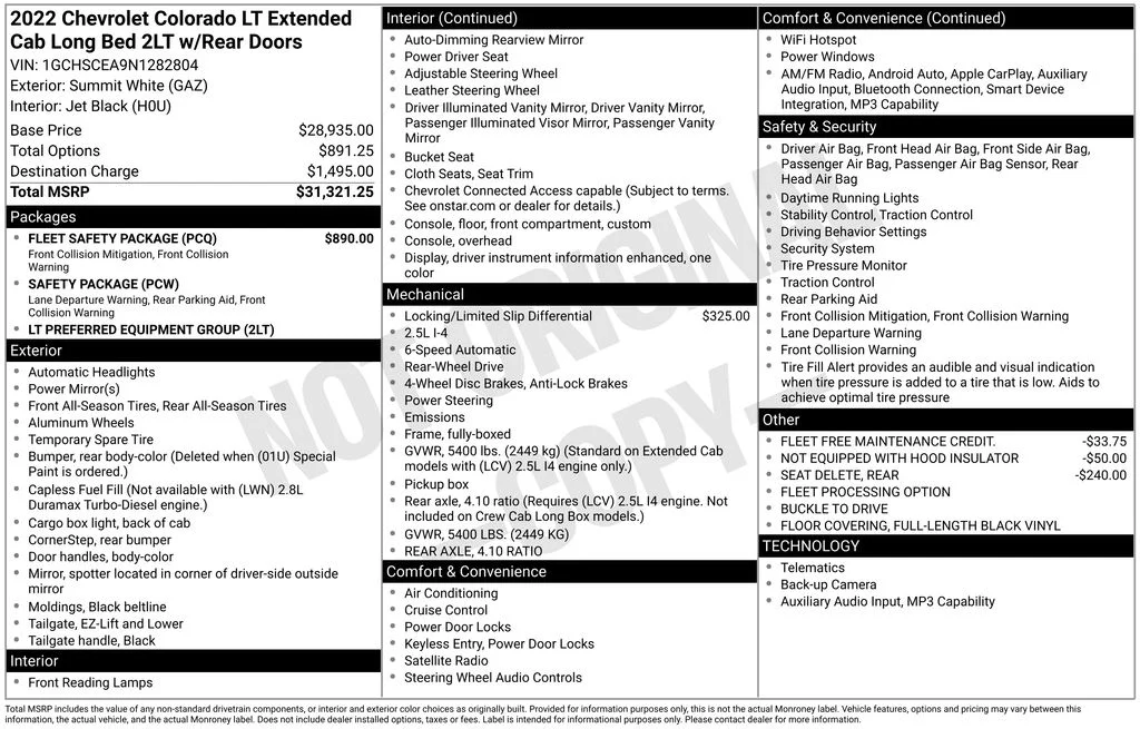 Used 2022 White Chevrolet LT image 17