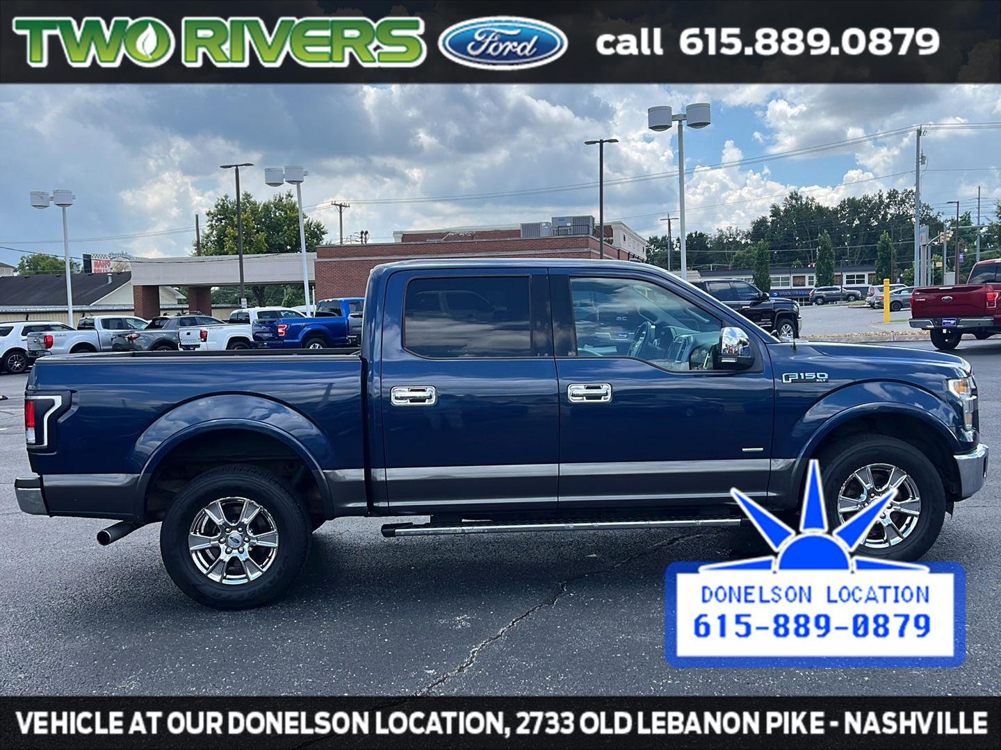 Used 2016 Blue Jeans Metallic Ford XLT image 12