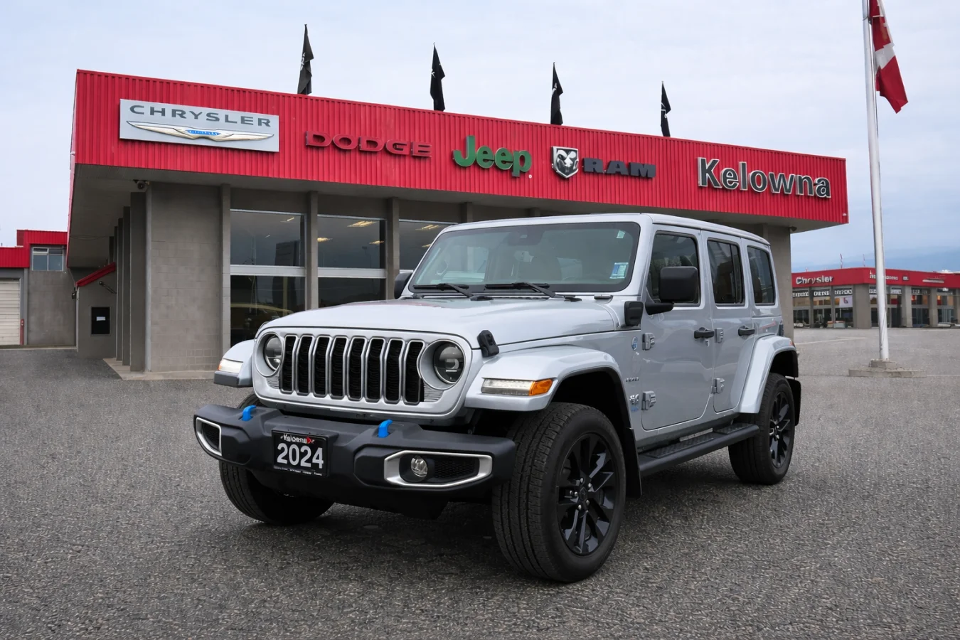 Used 2024 Silver Jeep Sahara 4xe image 1