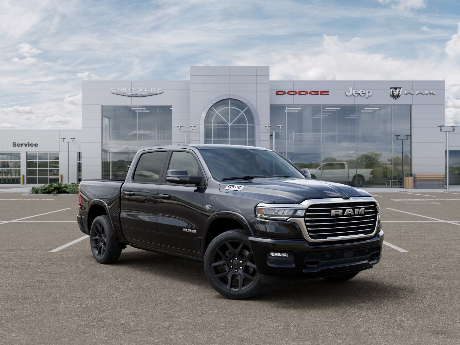 New 2026 Diamond Black Crystal Pearl-Coat Exterior Paint RAM Laramie image 31