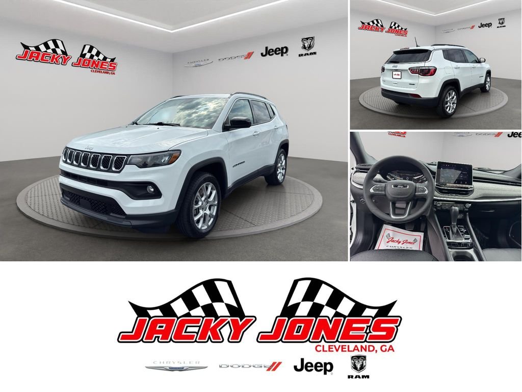 Used 2023 Bright White Clearcoat Jeep Latitude Lux image 1