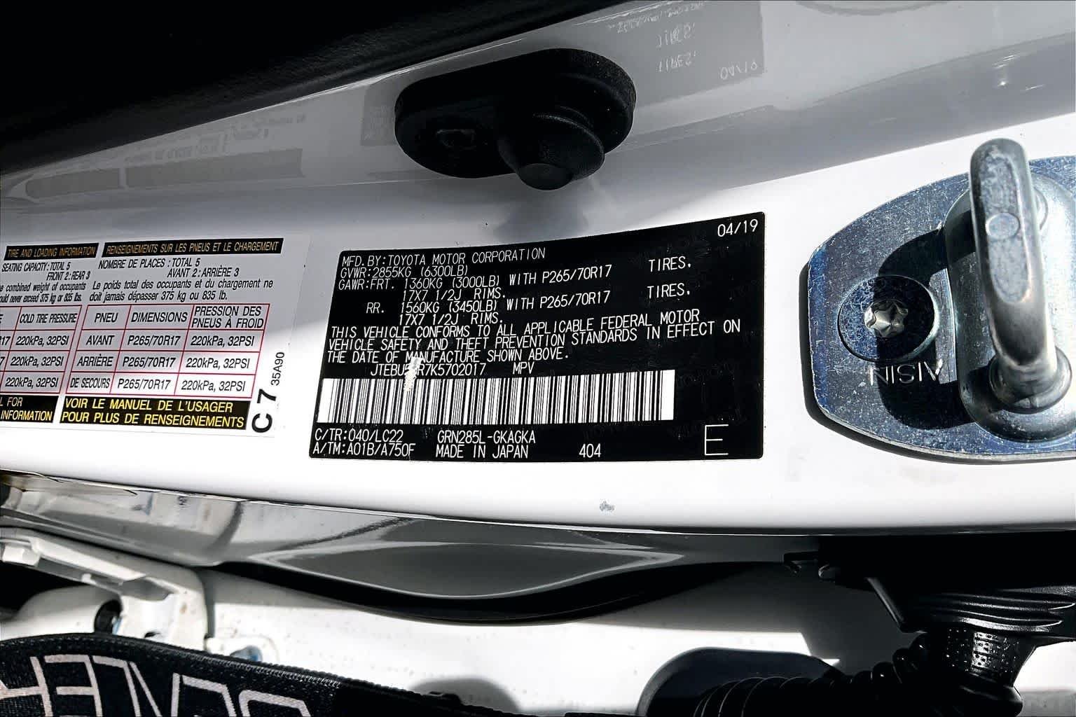 Used 2019 Super White Toyota TRD Off Road Premium image 36