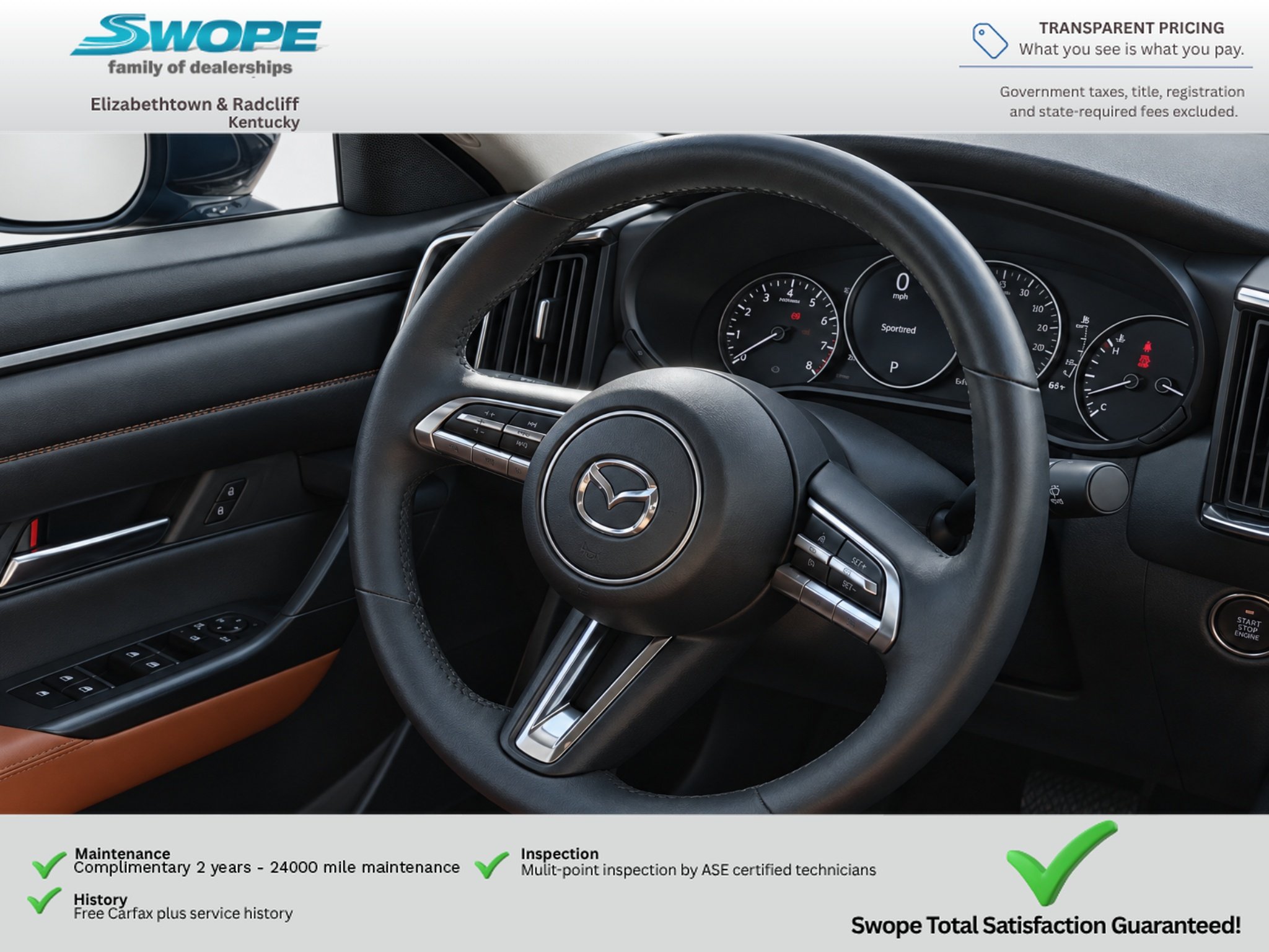 Used 2024 Wind Chill Pearl Mazda 2.5 Turbo Premium Plus Package image 19