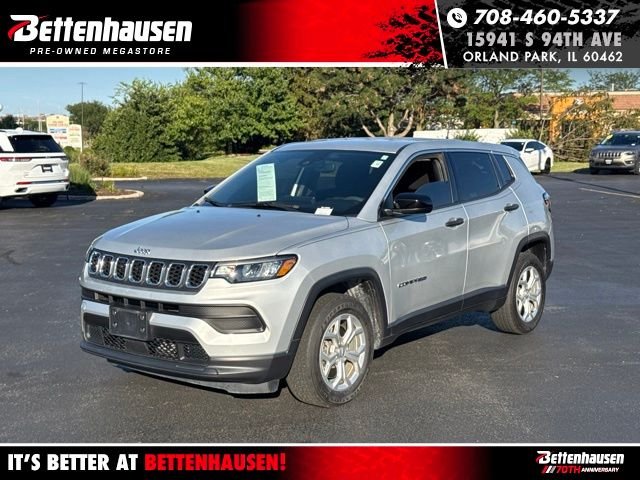 Certified Used 2024 Silver Jeep Sport image 1