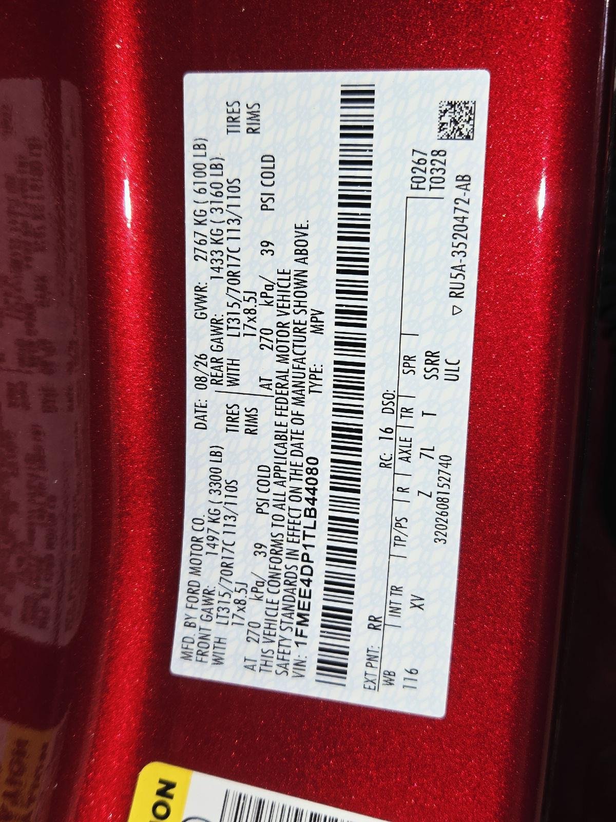 Used 2026 Ruby Red Metallic Tinted Clearcoat Ford Heritage Edition image 74