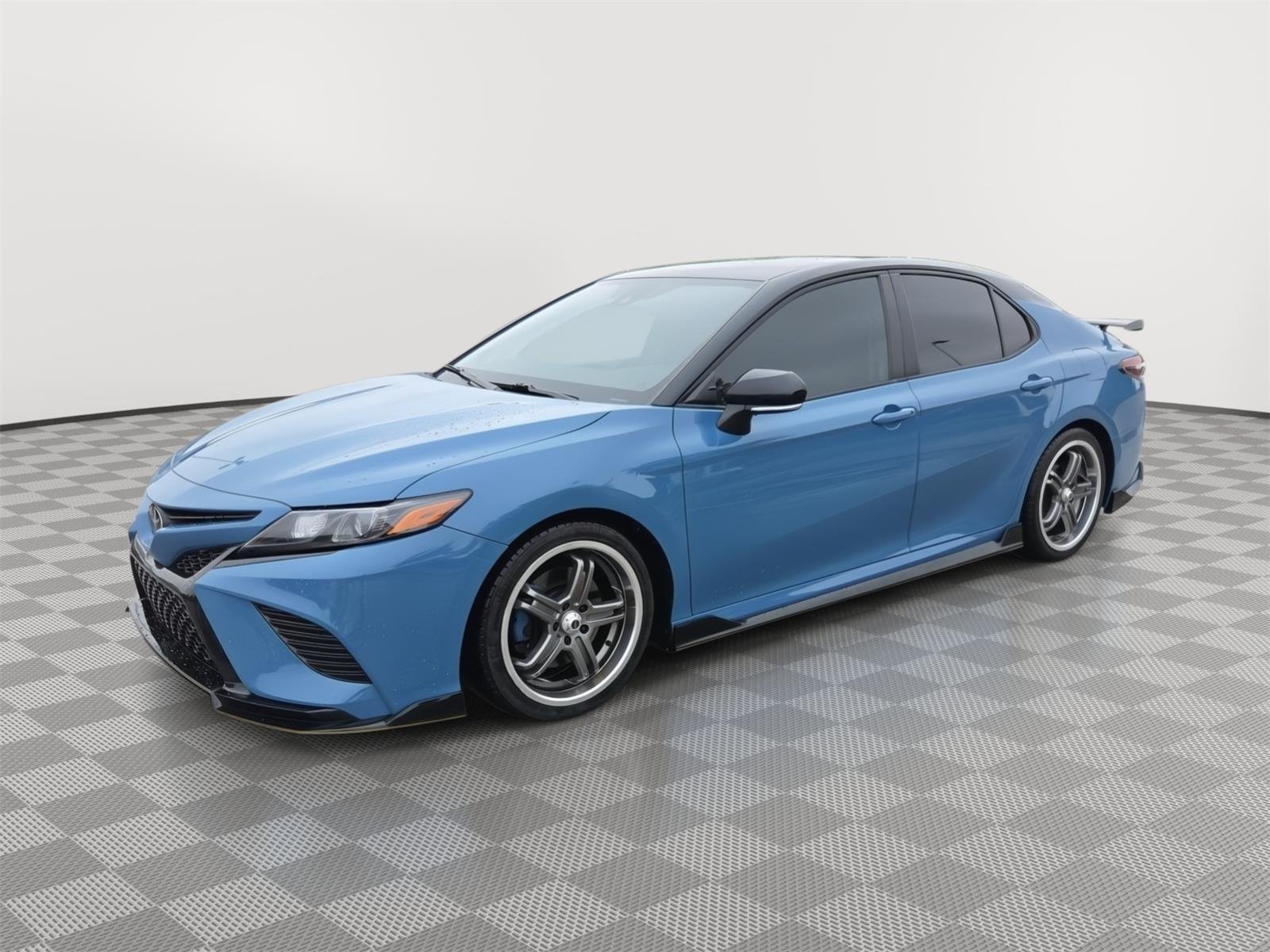 Used 2022 Calvary Blue w/Midnight Black Metallic Roof Toyota TRD image 4