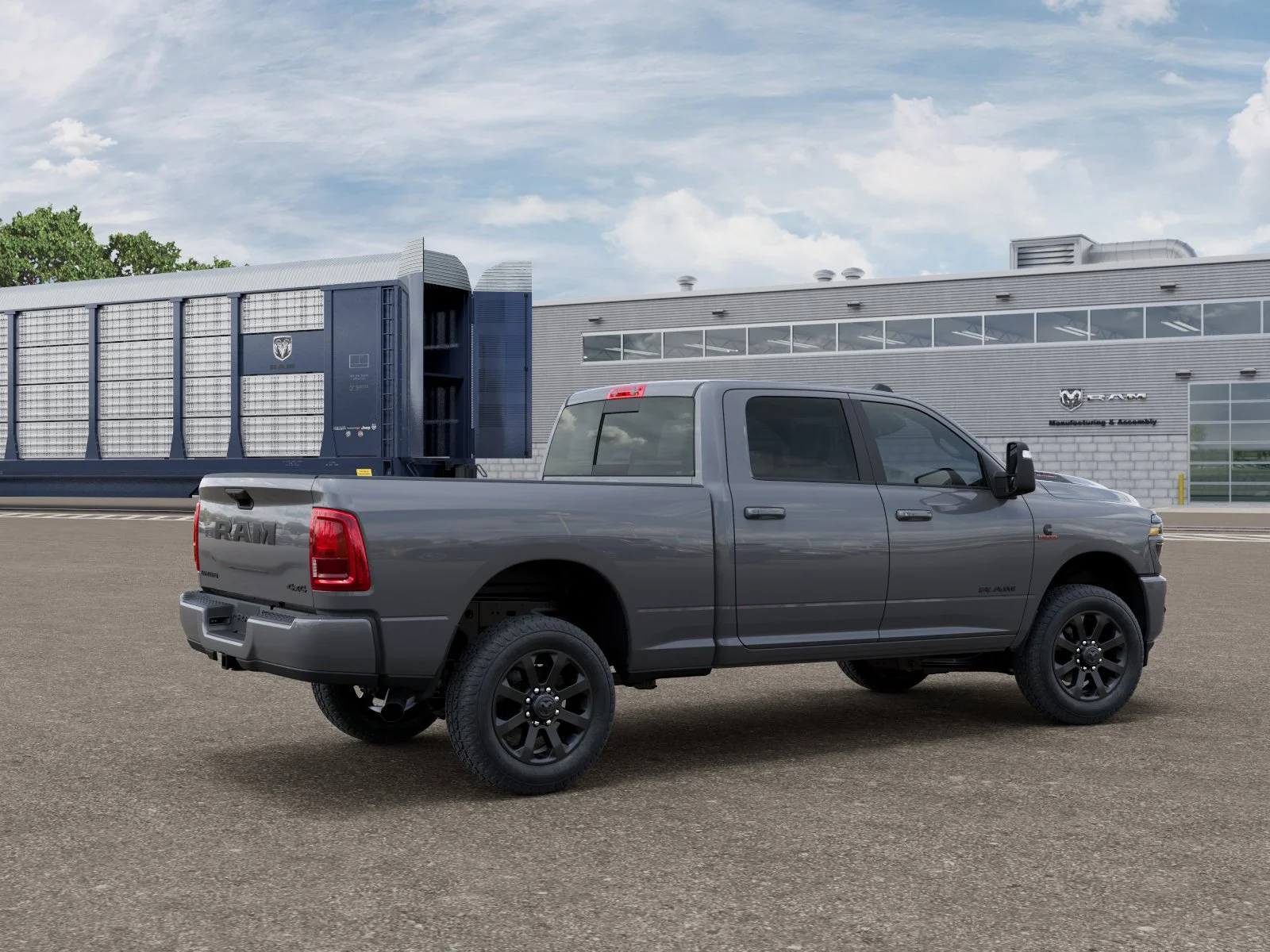 New 2026 Ceramic Gray Clear-Coat Exterior Paint RAM Laramie image 4