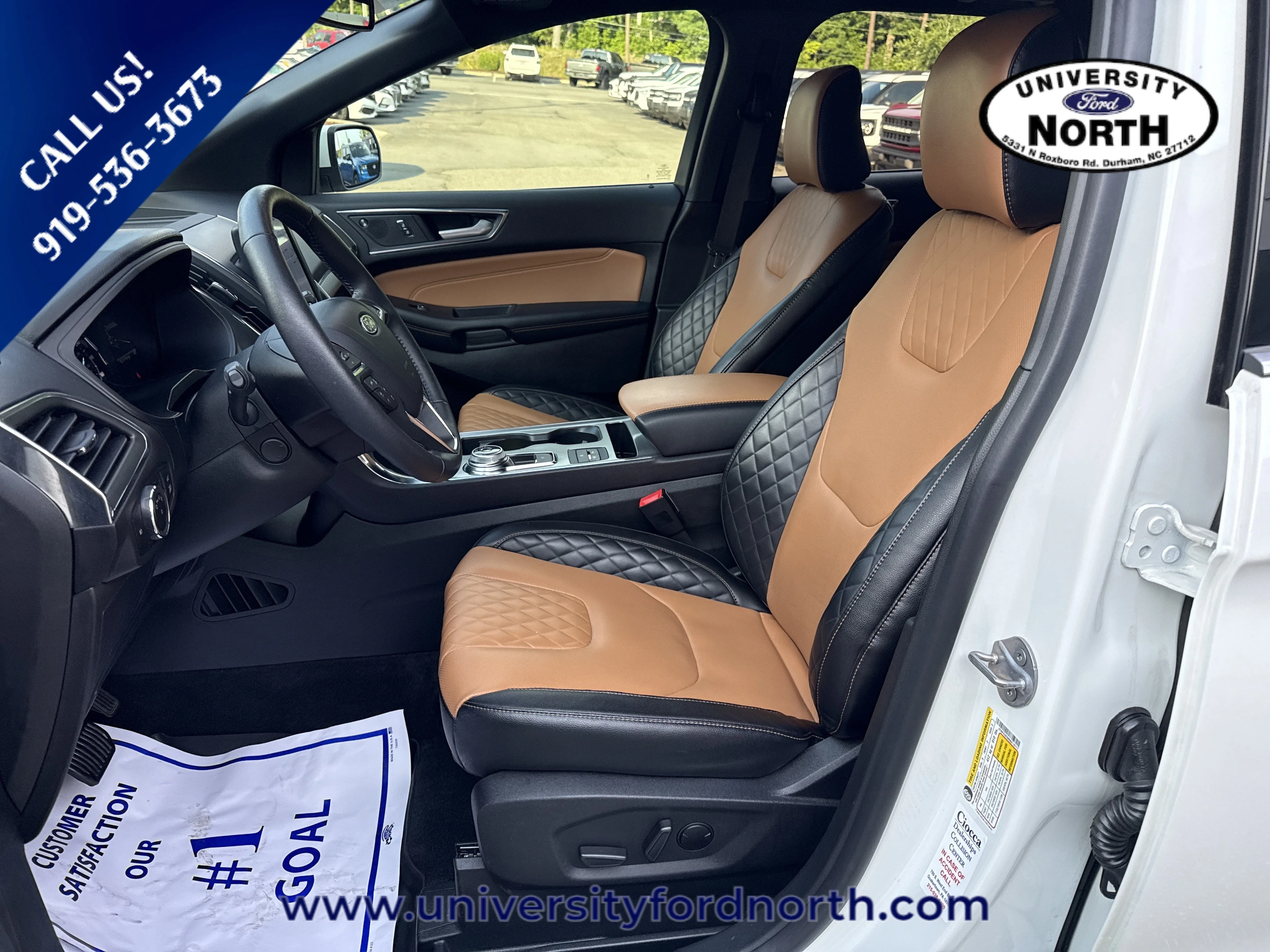 Used 2024 Star White Metallic Tri-Coat Ford Titanium image 15