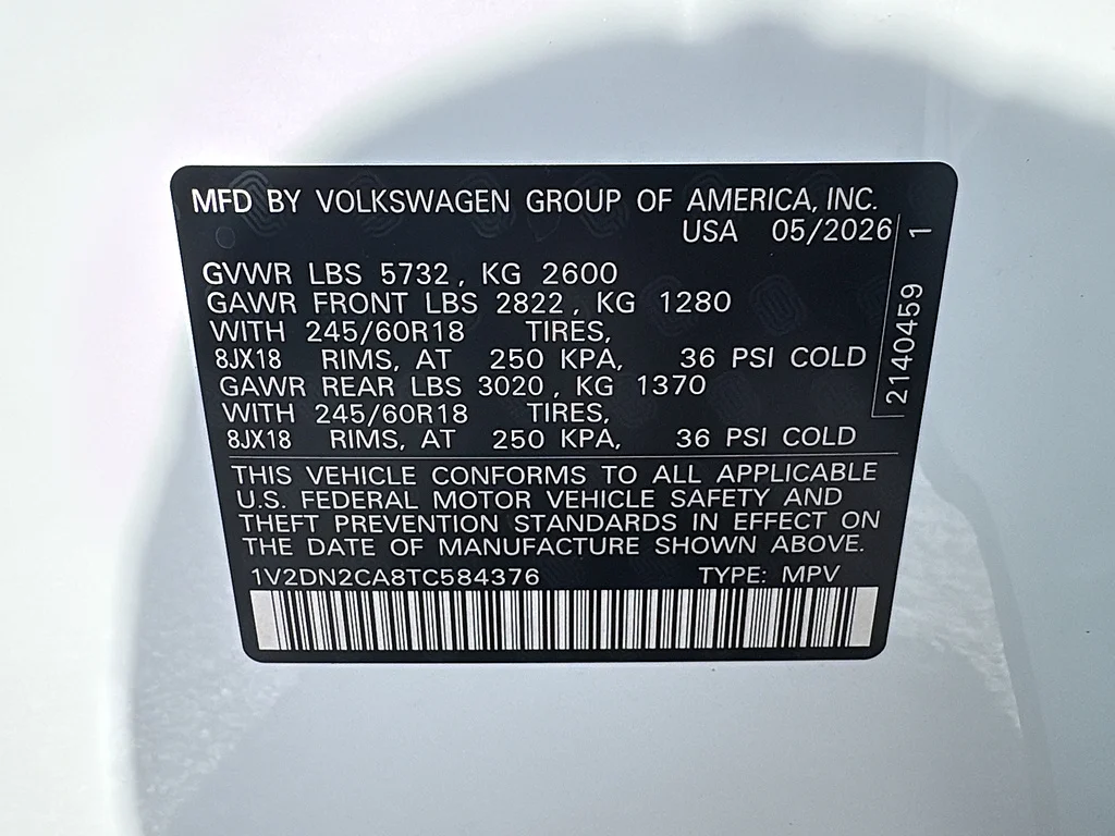 New 2026 Opal White Pearl Volkswagen 2.0T SE FWD image 35