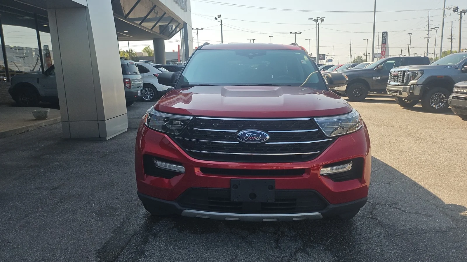 Used 2021 Rapid Red Metallic Tinted Clearcoat Ford XLT RWD image 7