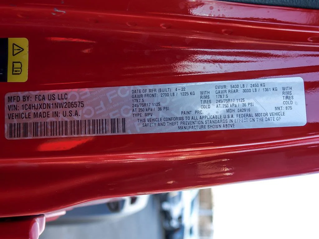 Used 2022 Firecracker Red Clearcoat Jeep Unlimited Sport S image 30