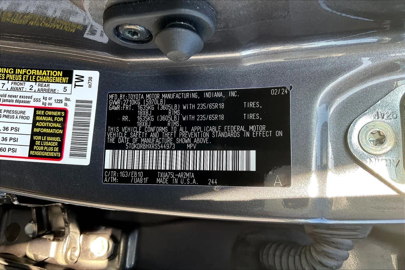 Certified Used 2024 Magnetic Gray Metallic Toyota XLE image 34
