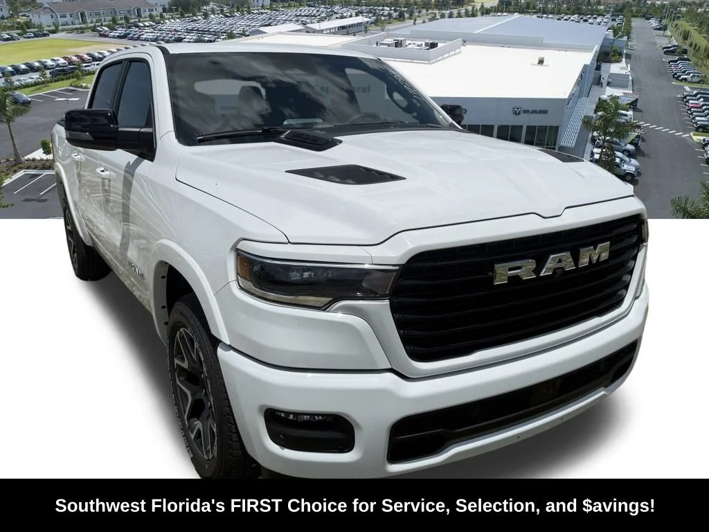 New 2026 Bright White Clear-Coat Exterior Paint RAM Laramie image 2