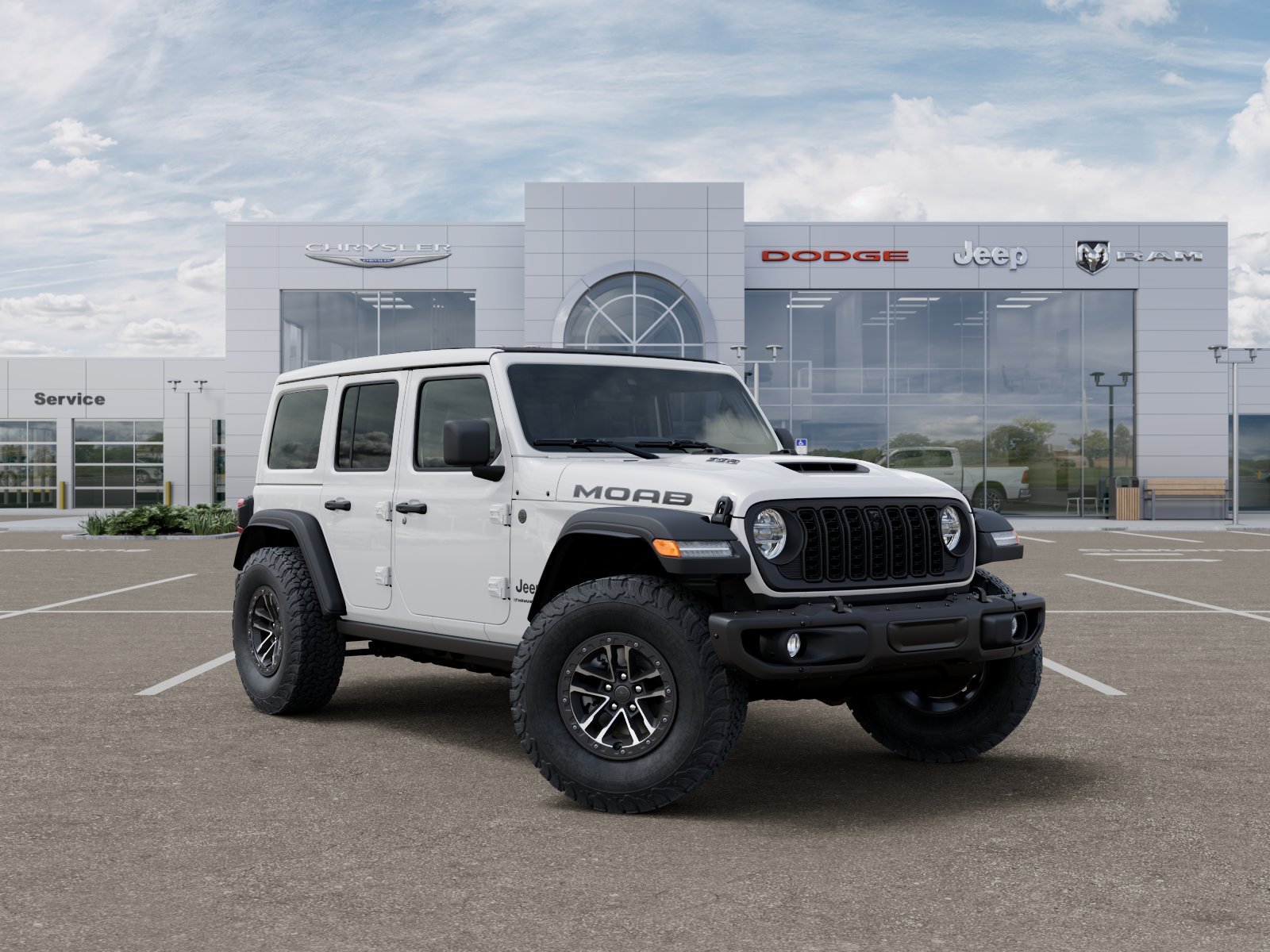 New 2026 Bright White Clear-Coat Exterior Paint Jeep Moab 392 image 31