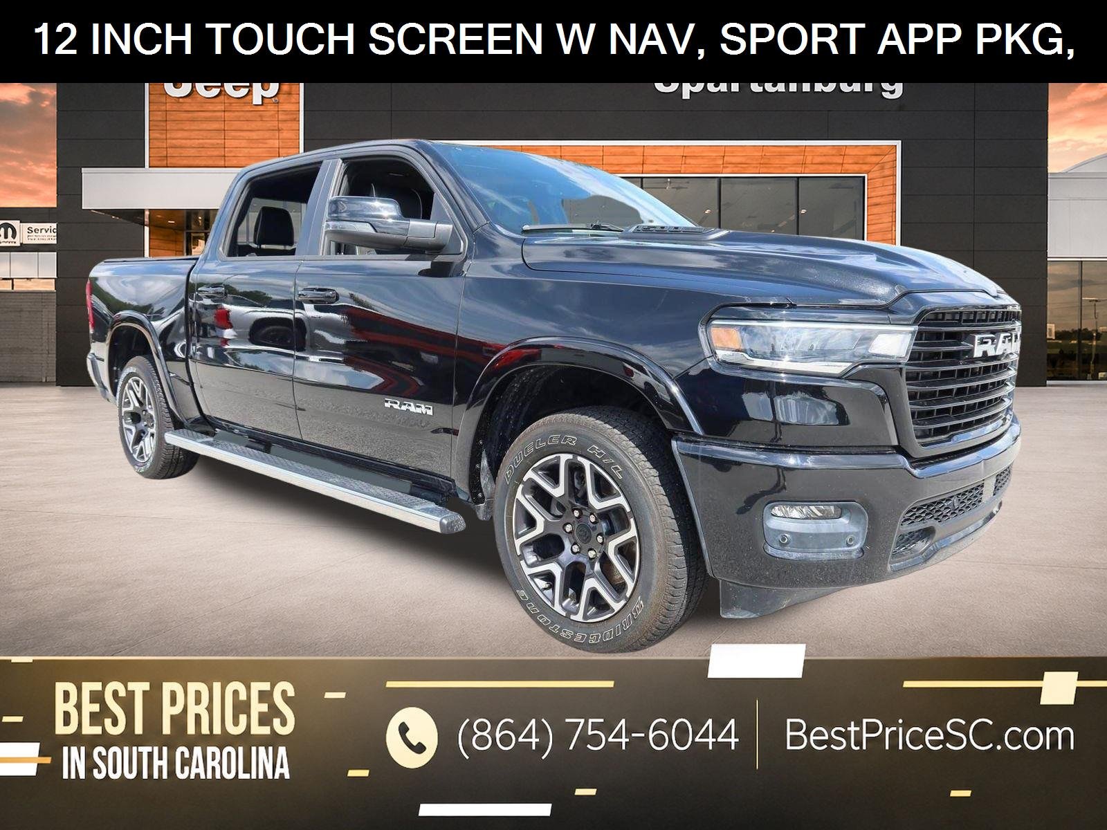 Certified Used 2025 Diamond Black Crystal Pearlcoat Ram Laramie image 1