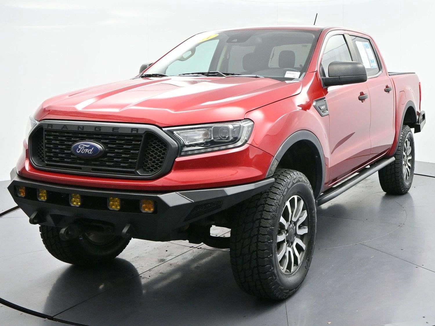 Used 2021 Rapid Red Metallic Tinted Clearcoat Ford XLT image 3