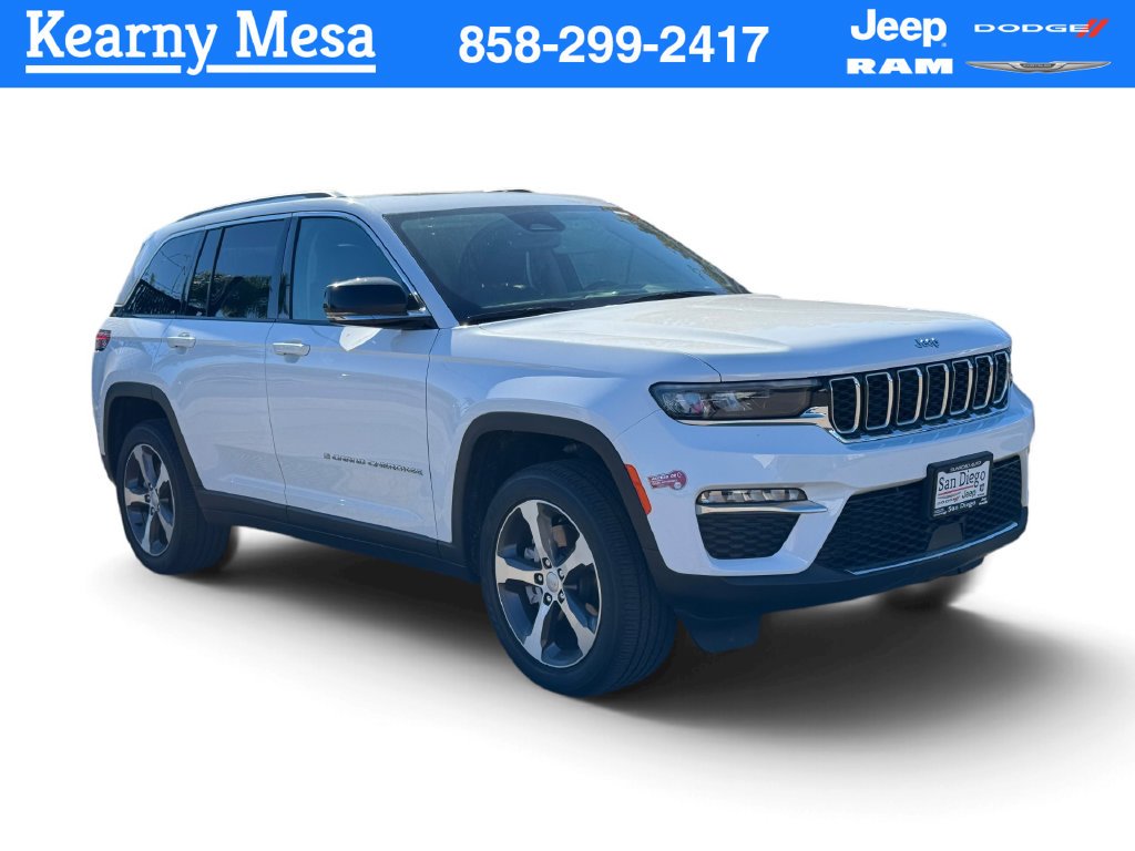 Used 2023 Bright White Clearcoat Jeep 4xe image 1