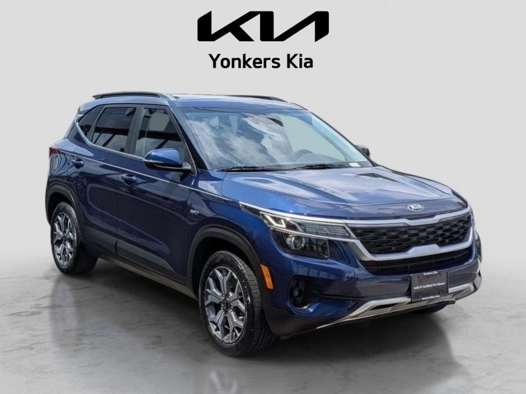 Used 2021 Blue Kia EX image 4