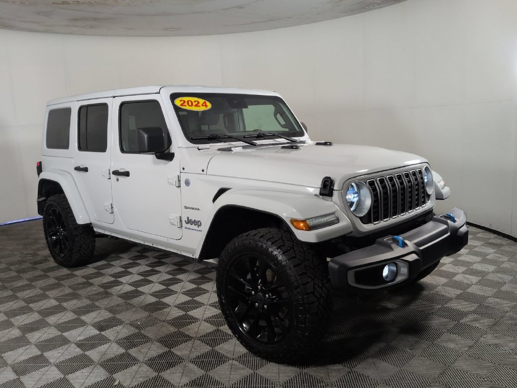 Used 2024 White Jeep Sahara 4xe image 2